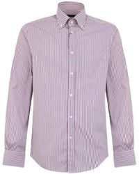 Paul & Shark - Vertical-Striped Button-Down Shirt - Lyst