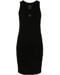 Givenchy - Geribbelde Mini-Jurk Met 4G Patroon - Lyst