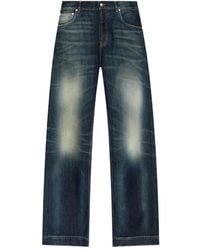 McQueen - Jeans Met Vervaagd Effect - Lyst