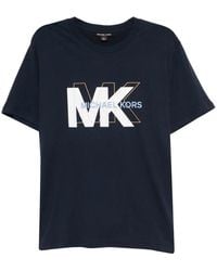 Michael Kors - Logo-Embossed T-Shirt - Lyst