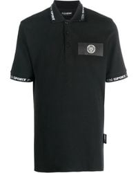 Philipp Plein - Logo-Patch Short-Sleeved Polo Shirt - Lyst