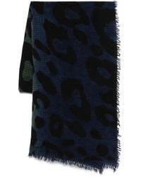 Faliero Sarti - Chal Ax Leopard-Print Frayed-Edge Scarf - Lyst