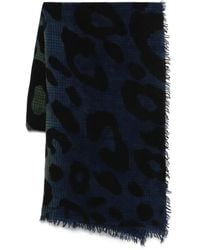 Faliero Sarti - Chal Ax Leopard-Print Frayed-Edge Scarf - Lyst