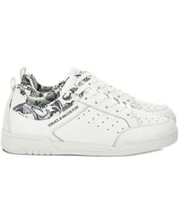 Versace Jeans Couture - Perforierte Sneakers mit Barocco-Print - Lyst