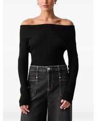 Mos Mosh - Off-Shoulder Ribbed Sweater - Lyst
