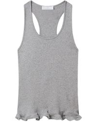 Stella McCartney - Ruffled-Hem Tank Top - Lyst