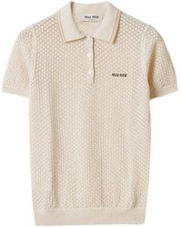 Miu Miu - Polo de algodón - Lyst