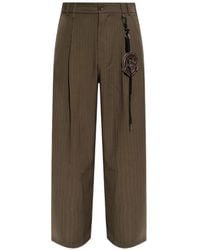 Song For The Mute - Pinstripe Pleated Trousers - Lyst