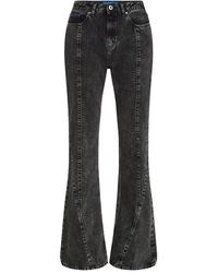 KARL LAGERFELD - High-Rise Flared Jeans - Lyst