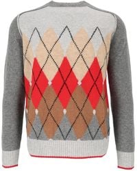 Ballantyne - Argyle-Intarsia Sweater - Lyst