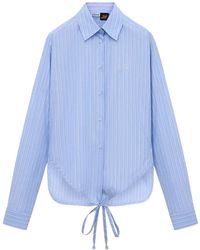 Loewe - Chemise Rayée À Taille Nouée - Lyst