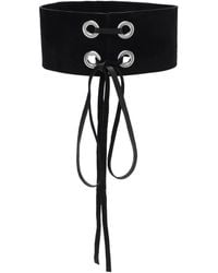 Manokhi - Mira 5 Leather Chocker Necklace - Lyst