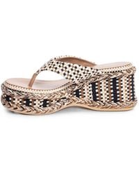 Amambaih - Ramona Woven Platform Sandals - Lyst