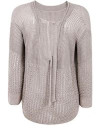 Max Mara - Knitted Open-Back Sweater - Lyst