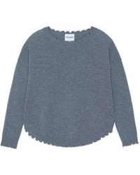 Kujten - Mela Flannel Scalloped Sweater - Lyst