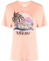 Isabel Marant - T-shirt à imprimé graphique - Lyst