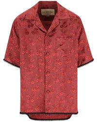 Valentino Garavani - Cherry Jacquard Pattern Shirt - Lyst