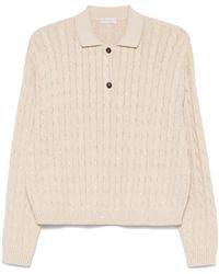 Brunello Cucinelli - Poloshirt mit Zopfmuster - Lyst