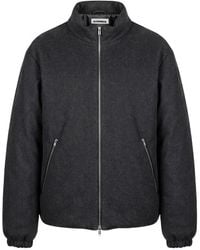 Jil Sander - Zip-Up Wool Jacket - Lyst