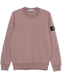 Stone Island - 6100060 Organic Cotton Fleece Sweatshirt - Lyst