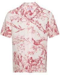 Orlebar Brown - Maitan Floral-Print Short-Sleeved Linen Shirt - Lyst