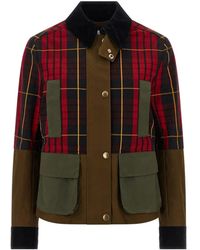 McQueen - Tartan Patchwork Jacket - Lyst