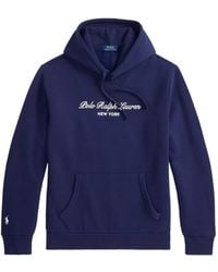 Polo Ralph Lauren - Logo-Embroidered Drawstring Hoodie - Lyst