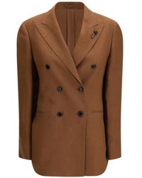 Lardini - Blazer À Double Boutonnage - Lyst