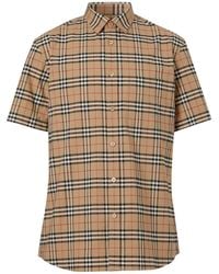 Burberry - Check Print Short-sleeve Shirt - Lyst