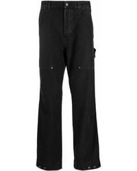 Palm Angels - Logo-Patch Straight-Leg Trousers - Lyst