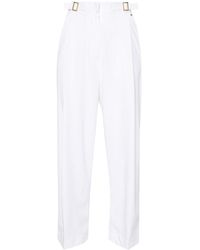 Herno - Buckle-detailed Straight Trousers - Lyst