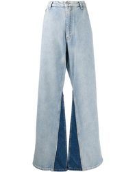 Natasha Zinko Jeans svasati a vita alta - Blu