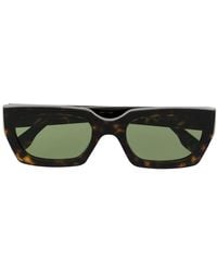 Retrosuperfuture - Tortoiseshell-Effect Rectangular-Frame Sunglasses - Lyst
