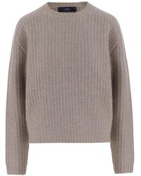 arch4 - Crew-Neck Ribbed Sweater - Lyst
