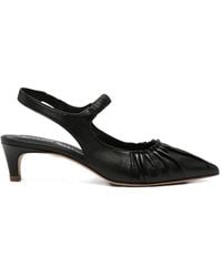 LORENA PAGGI - Ruched Slingback Pumps - Lyst