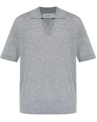 Lisa Yang - V-Neck Polo-Collar T-Shirt - Lyst