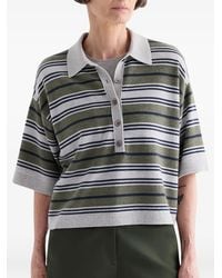 Twp - Jersey Estilo Polo A Rayas De Manga Corta - Lyst
