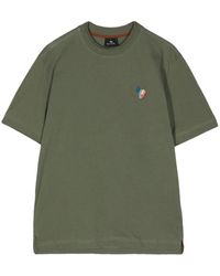 PS by Paul Smith - T-Shirt aus Bio-Baumwolle mit Logo-Stickerei - Lyst
