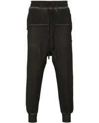 Thom Krom - Ribbed-panel Drop-crotch Trousers - Lyst