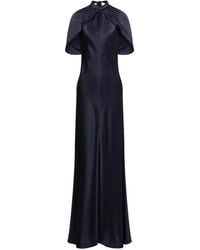 Alberta Ferretti - ドレープ マキシドレス - Lyst
