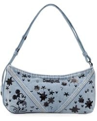 Desigual - X Disney Mickey Mouse Denim Shoulder Bag - Lyst