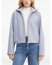 BOSS - High-Neck Zip-Front Jacket - Lyst