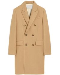 Ami Paris - Double Breasted Wool Coat - Lyst