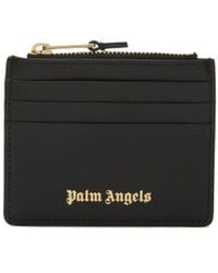 Palm Angels - Monogram-print Leather Card Holder - Lyst
