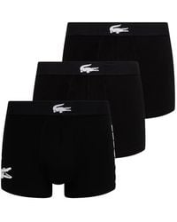 Lacoste - Logo-Print Boxers (Set Of Three) - Lyst
