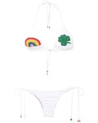 Amir Slama - Crochet-Patch Bikini Set - Lyst