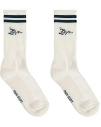 Zadig & Voltaire - Logo-Embroidered Striped Socks - Lyst