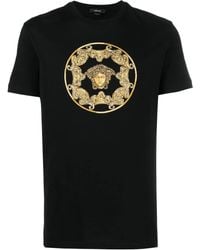 Versace - Medusa Head Organic Cotton T-Shirt - Lyst