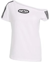 adidas - Campus 2000 3-Stripe Oval-Detail T-Shirt - Lyst