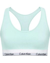 Calvin Klein - Icon Logo-Tape Racerback Bra - Lyst